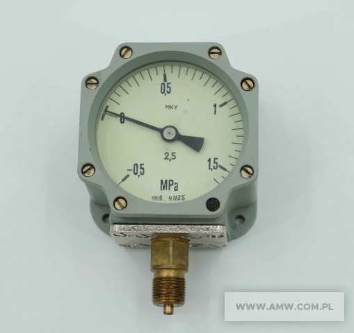 MANOWAKUOMETR MKU -0,5-0-1,5MPA 